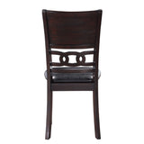 English Elm Zoey Ebony and Black Open Back Dining Chairs With Padded Seat (Set Of 2)