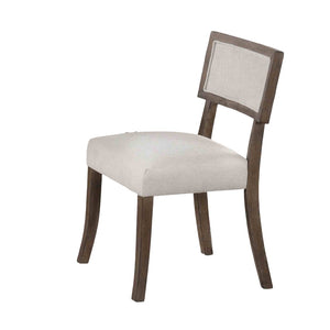 English Elm Contemporary Northall Arm Chair with Sleek Upholstery and Minimalist Profile for Modern Dining Spaces Dark Walnut,Light Gray 13 L x 39 W x 22 H B2741P406760