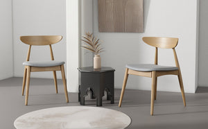 English Elm Christopher Knight Home® - Set Of 2 Retro-Inspired Rubberwood Chairs With Ergonomic Support & Plush Cushions For Comfort N759P307037B