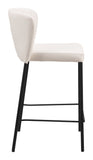 Linz Counter Stool - Set of 2 Cream 109780 Zuo Modern