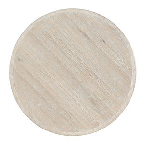 Hooker Furniture Serenity Bahari Round Cocktail Table With Rope-Wrapped Legs, Surf Wire-Brushed Oak Finish, Shelf 6350-80111-80