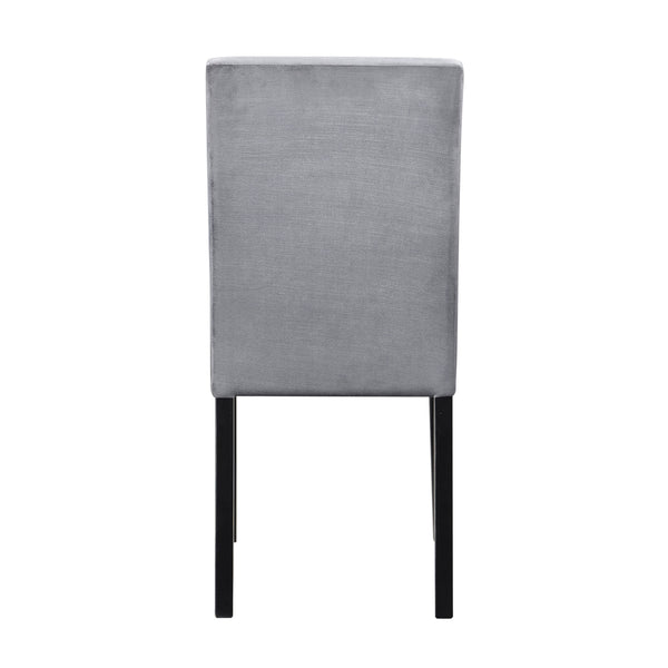 English Elm Andy Channel Tufted Velvet Dining Chairs Set of 2 with Sleek Black Wood Legs B056P417146