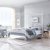 Christopher Knight Home® - Noble House - Earhart Traditional Iron Canopy Queen Bed Frame