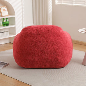 English Elm Bean Bag Chair - Oversized Memory Foam Sofa With Plush Teddy Cover For Ultimate Comfort & Style W2200P247797