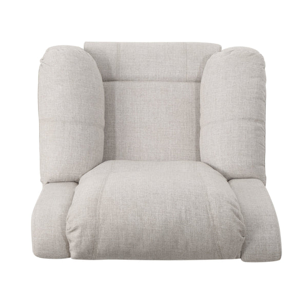 English Elm Christopher Knight Home® - Manual Recliner Chair Linen Upholstery, Compact Space-Saving Design with Dual-Angle Lever for Cozy Relaxation Beige 62812.00BGE