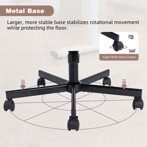 English Elm Pink Velvet Criss Cross Office Chair with Wheels, Ergonomic Swivel, Adjustable Tilt, Plush Linen Support W3394P336175