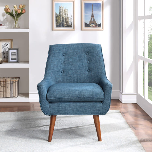 OSP Home Furnishings Blue Rhodes Chair Blue
