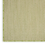 Nourison Courtyard COU01 Machine Made Power-loomed Borderless Design Indoor/Outdoor Modern Outdoor Rug Ivory Green, Ivory Green 100% Polypropylene 99446841971