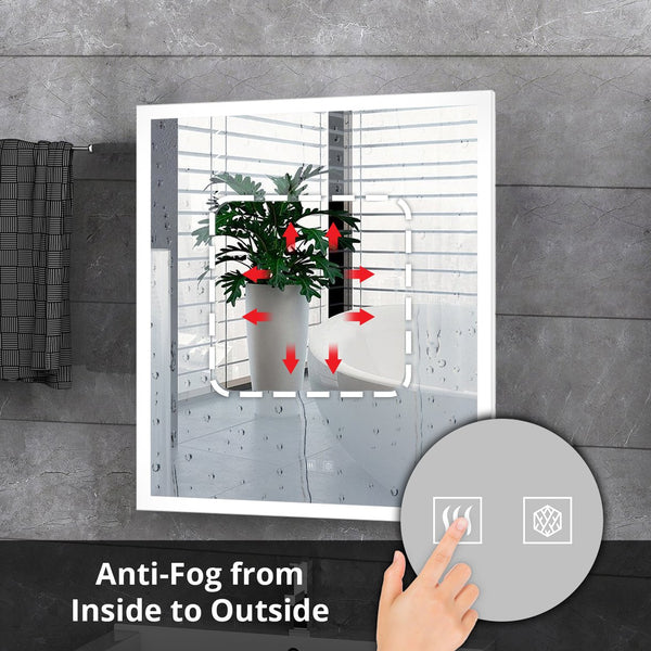 English Elm Aurorium Frameless Led Vanity Mirror with Defogger for Modern Spa Bathrooms B2731P478345