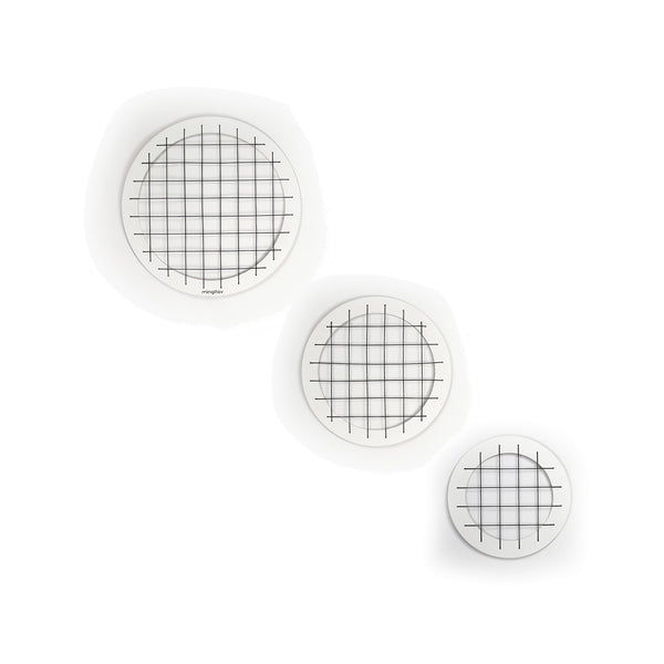 English Elm Talok Memory Board Wall Decor Set of 3 Round Grid Frames — Modern Wooden Photo Display for Home Gifts Black B029P331454