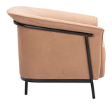 Burry Accent Chair Tan 110117 Zuo Modern