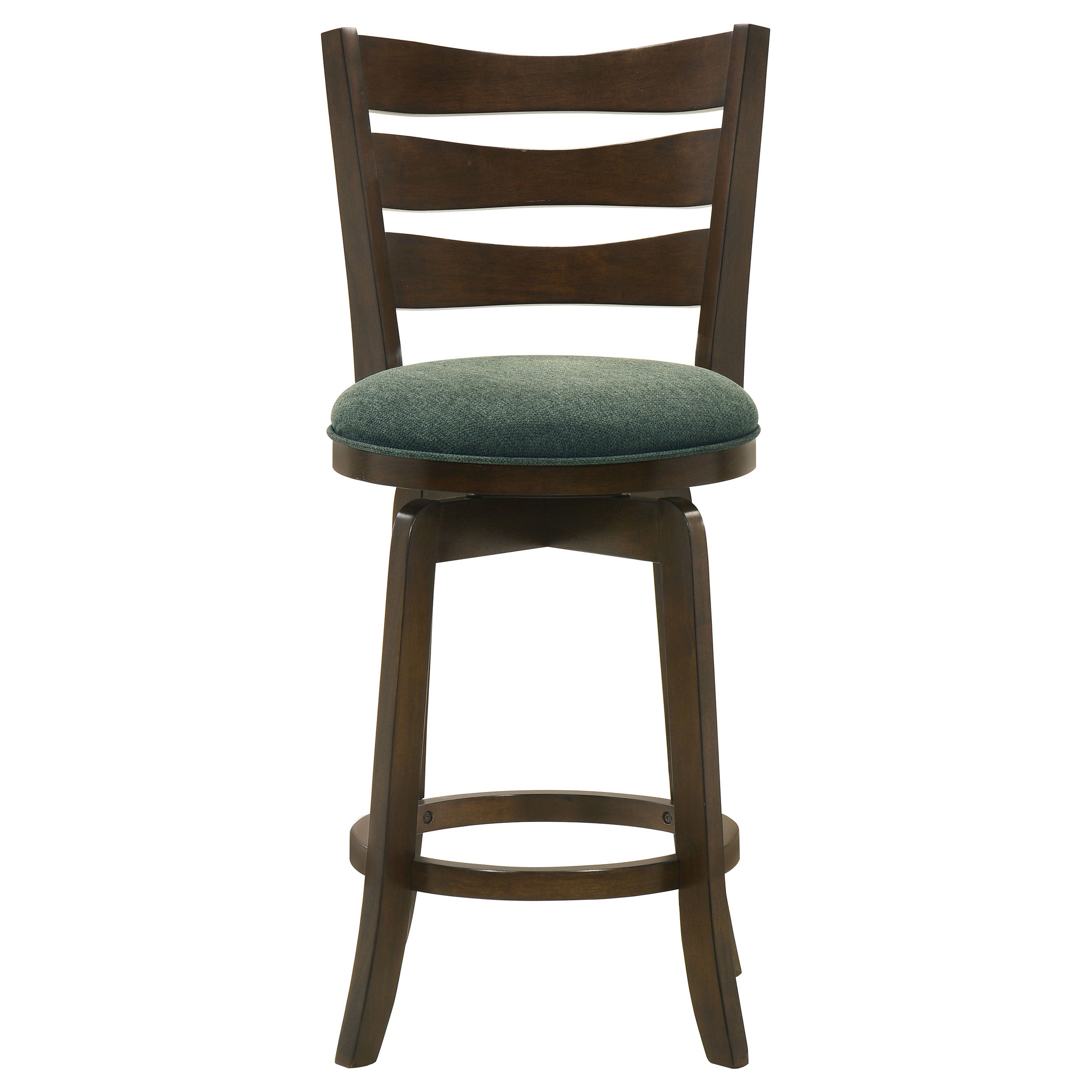 Fenster Hunter Green Wood Swivel Bar Chair – Elegant Comfort With 360°