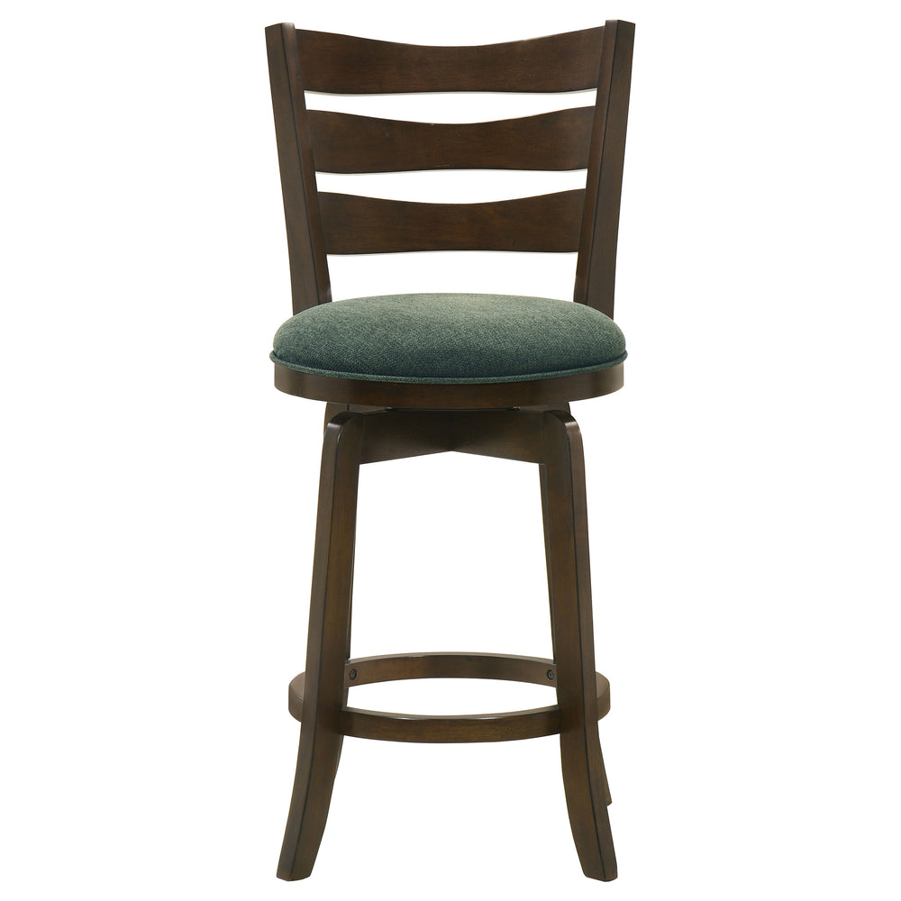 English Elm Fenster Hunter Green Wood Swivel Bar Chair – Elegant Comfort With 360° Swivel & Timeless Style B062P299939