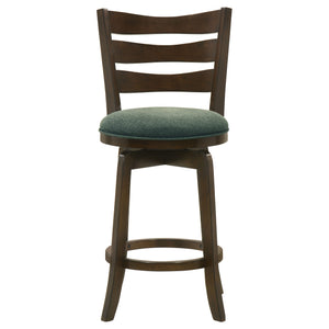 English Elm Fenster Hunter Green Wood Swivel Bar Chair – Elegant Comfort With 360° Swivel & Timeless Style B062P299939