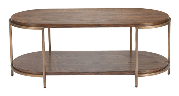 Zuo Modern Niju Coffee Table Brown - Stylish Modern Design In High-quality Fir Wood & Steel For Any Home Space Brown Fir Wood,Mdf,Steel 110451-zuo-modern