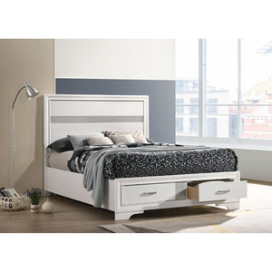 English Elm Urbana White Full Storage Panel Bed - Timeless Design With Hidden Drawers For Smart Bedroom Organization B062S00685-GIGA