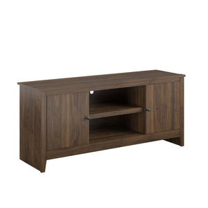 English Elm Tv Stand for 65 Inch Screens with Open Shelves Cabinets and Wire Management B2733P436849