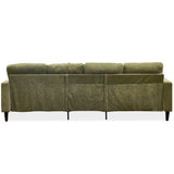 English Elm Chenille Sectional Sofa, U Shaped Sofa Couch With High Density Memory Foam, 4 Seat Comfy Modular Sofa Couch For Living Room, Modern U Shaped Sectional Sofa,U Shaped-Green