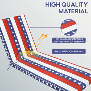 English Elm 2PCS 75in Chaise Lounge Cushion Set for Patio – High Resilience Foam, Durable Comfort, Indoor/Outdoor W419P295394