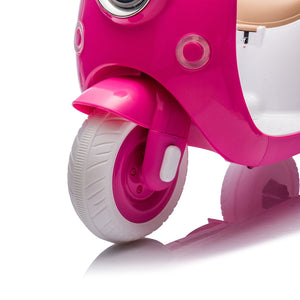 English Elm 12v Dual Motor Two Seater Kids Electric Motorcycle with Bluetooth Led and Foldable Adult Seat W1578P283697