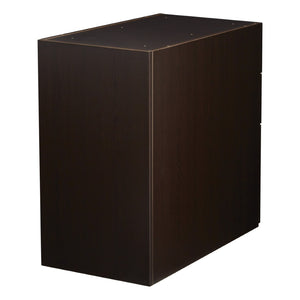 OSP Home Furnishings Napa Under Desk Pedestal with Two Box Drawers and Deep File Storage for Office Use 30"D Espresso NAP-263-ESP