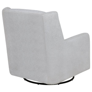 English Elm Calianna Boucle Barrel Accent Chair with Oak Legs for Living Room or Bedroom Grey B062P451747