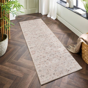 English Elm Majestic Traditional Runner Rug Polyester Pile Jute Backed Hallway Entryway Accent B186P428846