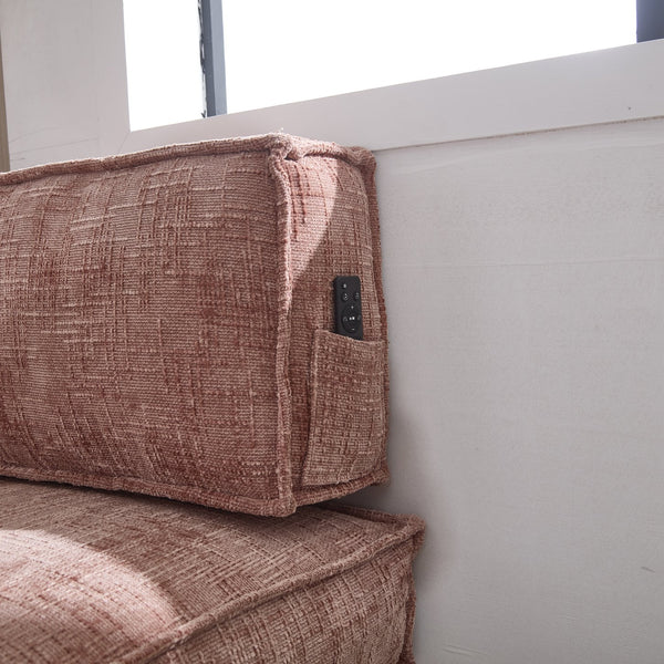 English Elm Coolmore Modular Chenille Sofa - Space-Saving, Versatile Design With Comfort Cushions & Side Pockets W1152P320499