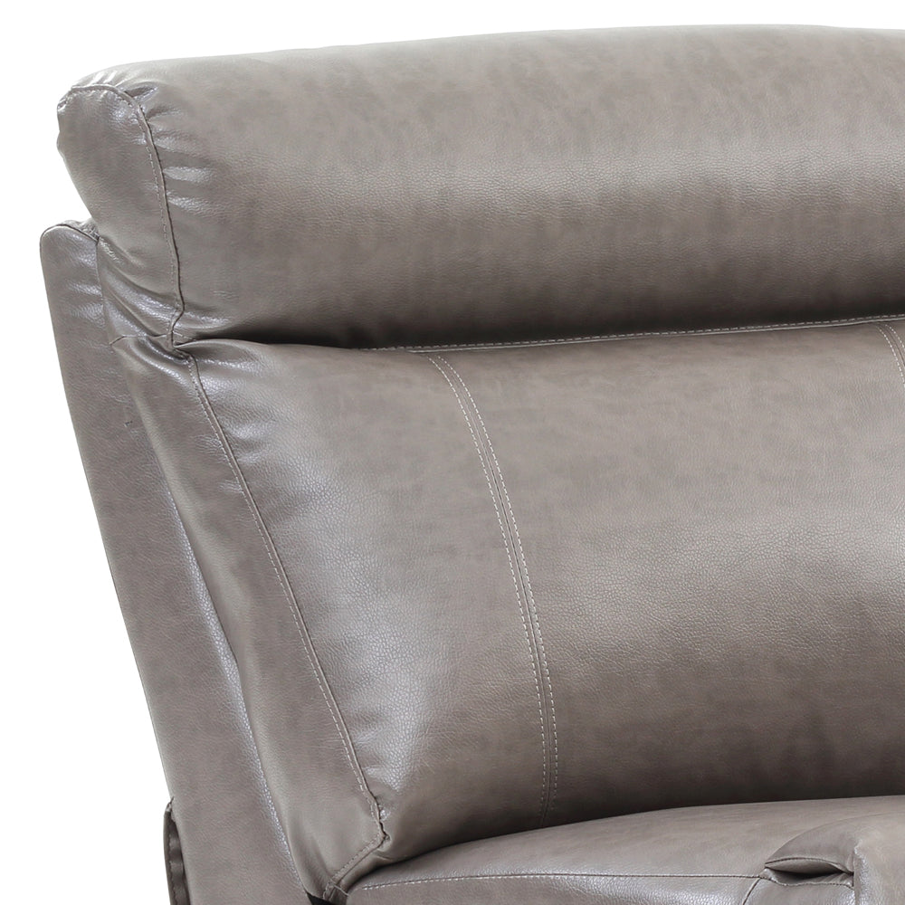 English Elm Ward PU Wedge Sectional Piece for Spacious Seating – Durable Faux Leather, Easy-Clean, Converts Easily Gray 60 L x 26 W x 30 H B078P301549