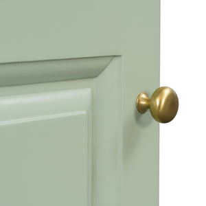 English Elm [video] Compact Sage Green Bathroom Vanity with Ceramic Sink Soft Close Cabinet N759P237932G