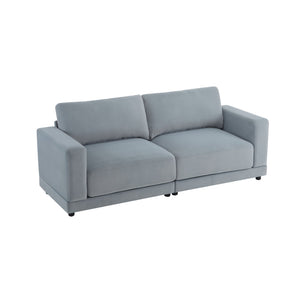 English Elm Package Three Seat Woven Fabric Sofa Scandinavian Minimalist White Living Room Gray N767P240702G