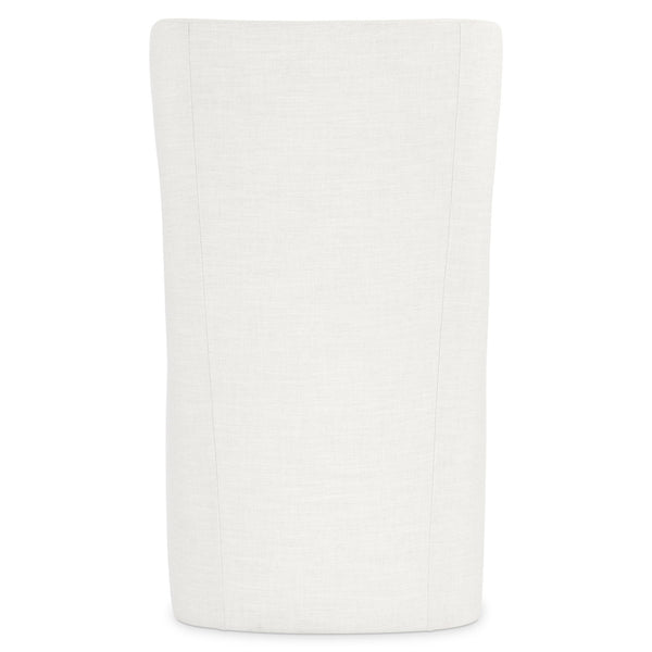 Bernhardt Bernhardt Albion Upholstered Side Chair With Oak Frame, Wingback Silhouette, Casters & Slipcover Look 311503