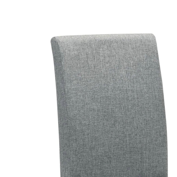 English Elm Muly Upholstered Dining Chair Set of 4 Padded Gray Fabric Modern Wood Frame B056P412640