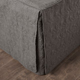 Madison Park Quebec Transitional 3 Piece Split Corner Pleated Quilted Bedspread MP13-6475 Dark Grey