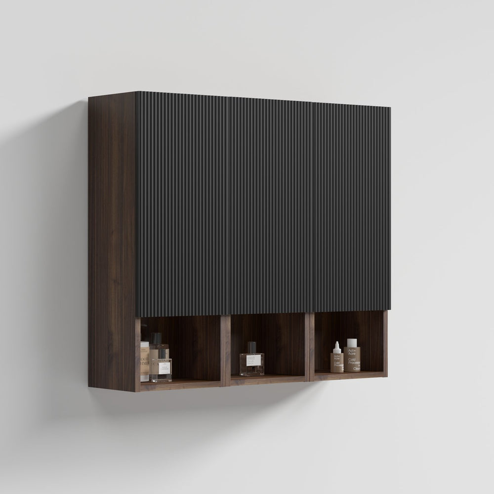 English Elm Cc1014s110.309 Floating Wall Cabinet Walnut Grille Front Mid-century Bathroom Storage W1865S00181