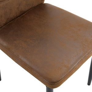 English Elm Table Set Oval Tempered Glass 71 Inch Top with Eight Faux Suede Chairs Modern Dining W1151S04760