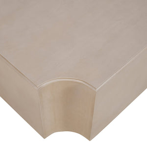 Crestview Collection Transitional Square Cocktail Table With Unique Cut-out Edges - Chic Living Room Accent Furniture Beige Solid Wood Cvfnr4820