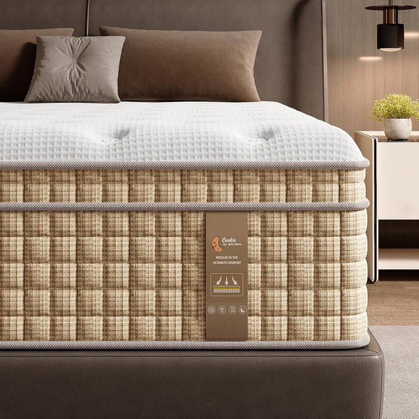 English Elm Queen Hybrid Mattress 7 Zone Pocket Spring Cooling Gel Foam Firm Hotel Sleep B2716P404440