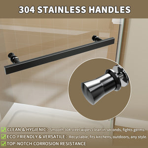 English Elm Corner Frameless Neo-angle Pivot Shower Enclosure with Tempered Glass and Sleek Hardware W637P348794
