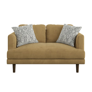 English Elm Wallace & Bay - Wallace & Bay  Jurie Yellow Loveseat