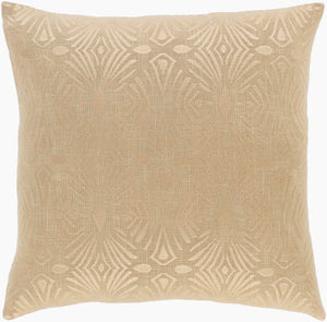 Surya Accra 18” Accent Pillow – Elegant Global-inspired Design For Eclectic Home Decor & Durability Wheat Cotton,Cotton Aca001-1818p