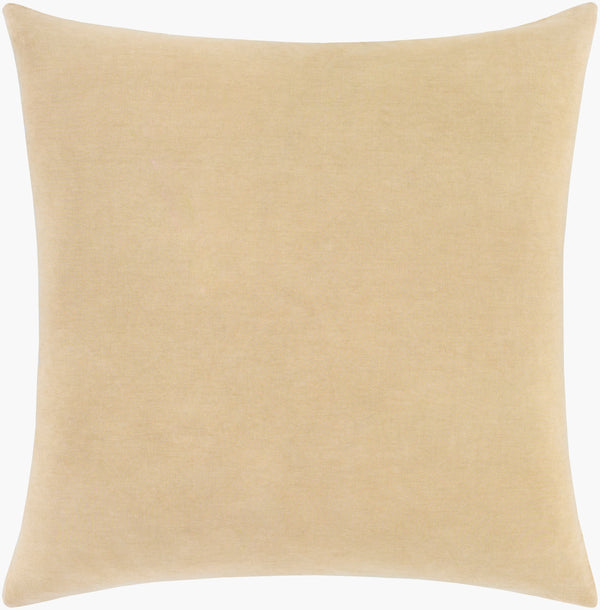 Surya Accra 18” Accent Pillow – Elegant Global-inspired Design For Eclectic Home Decor & Durability Wheat Cotton,Cotton Aca001-1818p