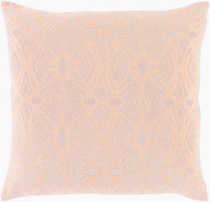 Surya Accra 18” Accent Pillow – Elegant Global-inspired Design For Eclectic Home Decor & Durability Peach Cotton,Cotton Aca005-2222d