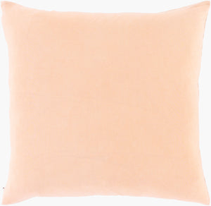 Surya Accra 18” Accent Pillow – Elegant Global-inspired Design For Eclectic Home Decor & Durability Peach Cotton,Cotton Aca005-2222d