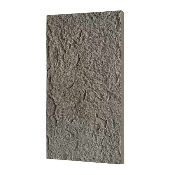 English Elm 3d Faux Stone Pu Wall Panels Set Lightweight Flame Resistant Architectural Accent Charcoal Grey W347P419789