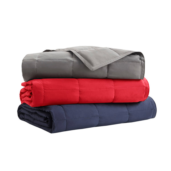 JLA Home True North by Sleep Philosophy - Wearable Oversized Goose Down Throw Jacket with Water-Repellent Shell, Packable Warmth & Button Closure Indigo TN50-0483