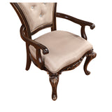 English Elm Toyen Brown Dining Chair With Button-Tufted Backs (Set Of 2)