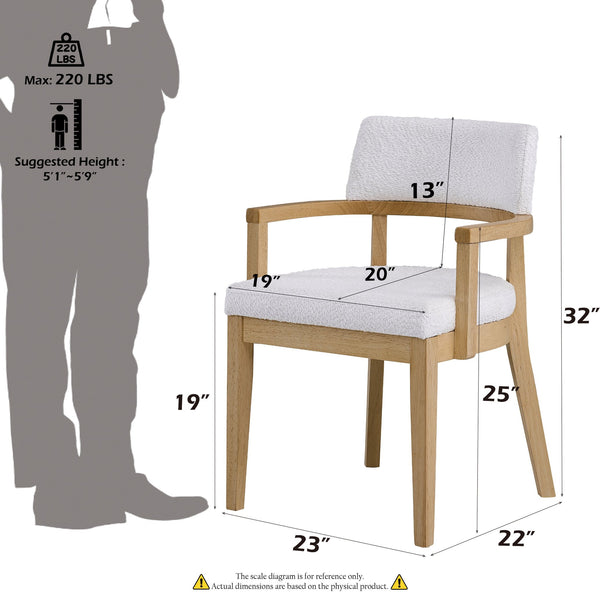 English Elm Kasem Oak Finish 6-Piece Round Dining Set with Server & 4 Upholstered Chairs, 54" Table, Modern B2726S00442