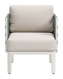 Bridgehampton Armchair White 704044 Zuo Modern