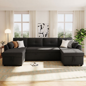 English Elm Swivel Barrel Accent Chair Chenille Tufted Round Club Seat for Living Room Lounge Black N719S002210B